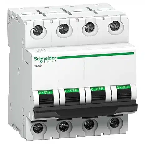 32A 4 POLE SCHNEIDER MCB C-CURVE