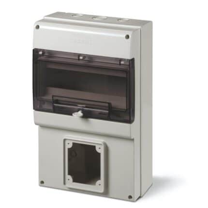 63A 5 PIN IP66 NDUSTRIAL SOCKET bOX 12 DIN MODULES