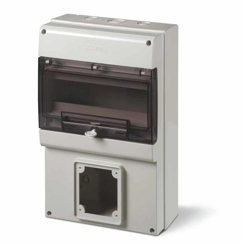 SCAME 6723302 IP S.M. MODULAR ENCLOSURE 1x63A SOCKET OUTLET 12 DIN MODULES 63A 5 PIN IP66 NDUSTRIAL SOCKET bOX 12 DIN MODULES